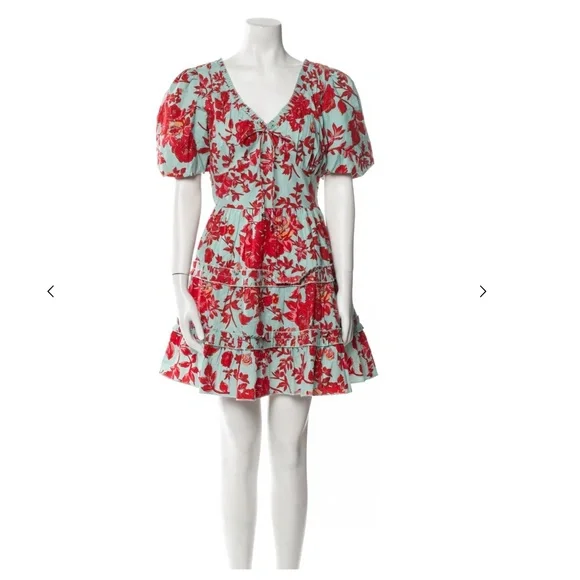 Caroline Constas Floral Print Mini Dress - Picture 1 of 3
